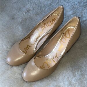 Sam Edelman Stillson Women's Tan block heel Pumps